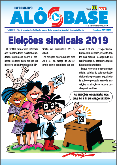Eleições Sinttel 2019 - Chapa única 