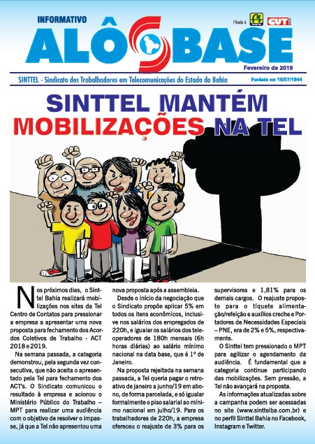 Sinttel mantém mobilizações na Tel