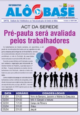 ACT da Serede: Pré-pauta será avaliada pelos trabalhadores