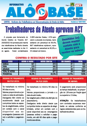 ACT da Atento: Demitidos devem manter contato com a empresa para receber valores 