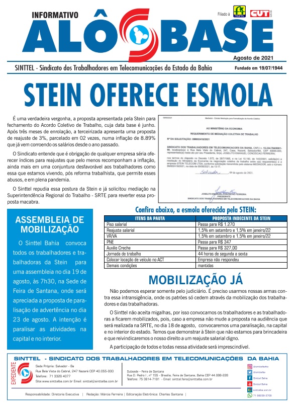 Stein oferece esmola