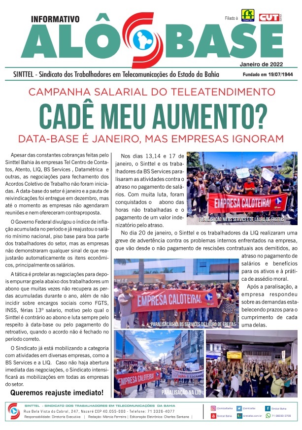 Campanha Salarial do Teleatendimento: Cadê meu aumento?