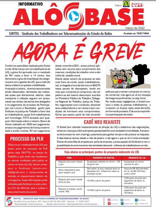 Agora é greve!