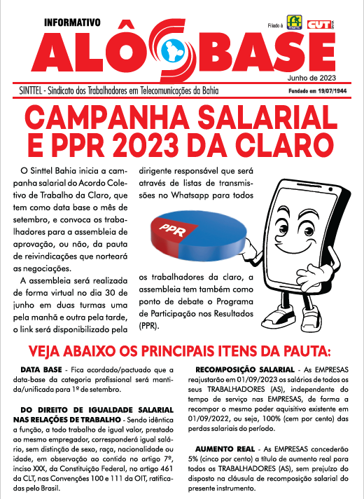 INFORMATIVO - Campanha salarial e PPR 2023 da Claro 