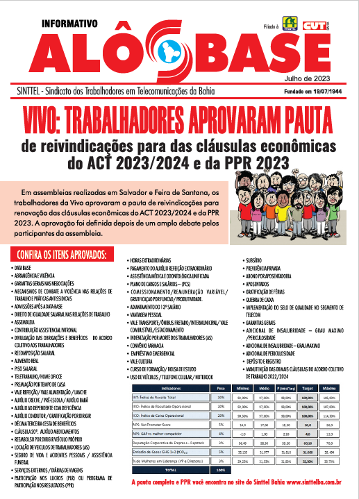 Informativo - VIVO: Trabalhadores aprovaram pauta de reivindicações 