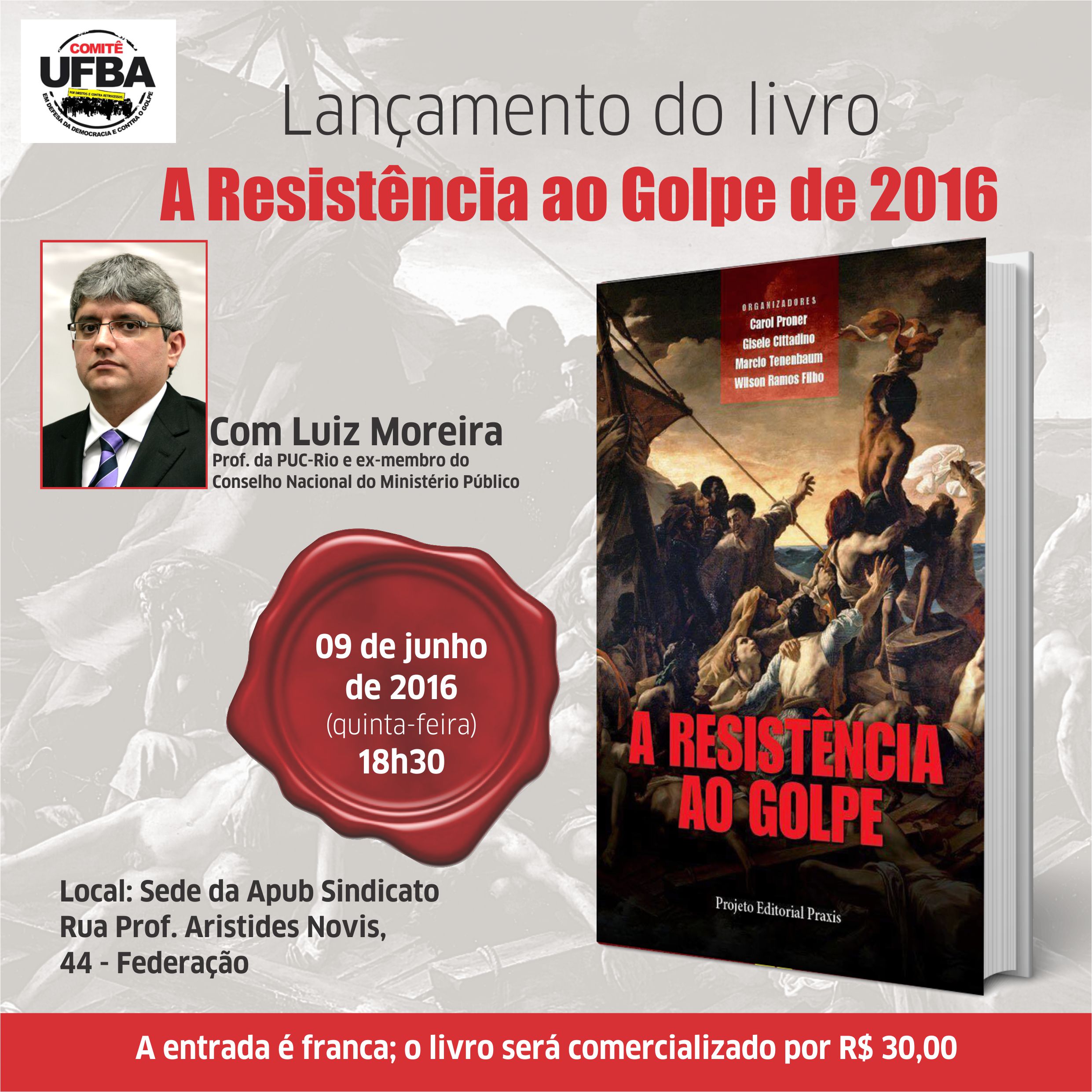 Comitê UFBA promove lançamento do livro 