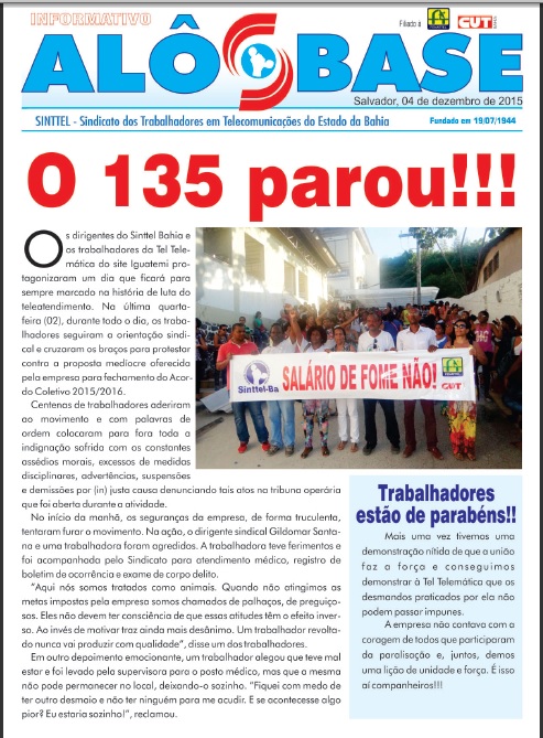 ACT da Tel Telemática: o 135 Parou!