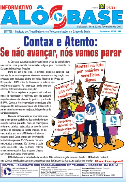 Contax e Atento: Se não negociar, nós vamos parar!