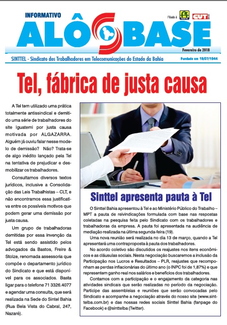 Tel, fábrica de justa causa