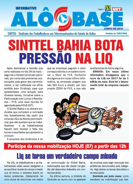 Sinttel Bahia bota pressão na LIQ